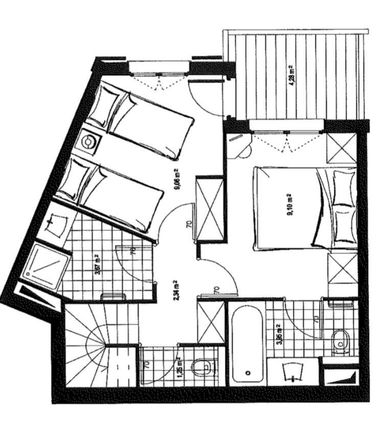 L'Ekrin Des Arcs - Arc 1950 Le Village - Duplex 6-8 Pers Les Arcs  Exteriör bild
